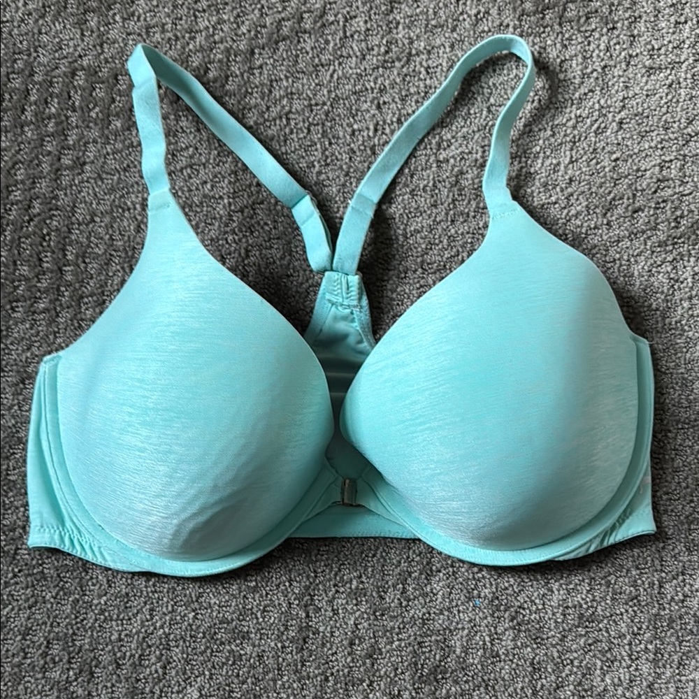 Victoria's Secret Blue T-Shirt Bra with Racerback